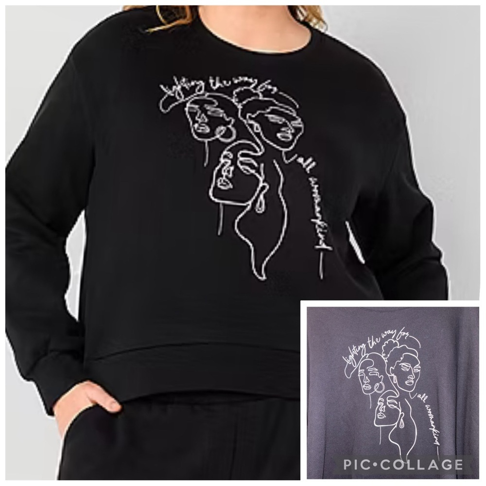 Hope & Wonder Women's History Month Sweatshirt(Pit to pit 34”Length: 22.5”)